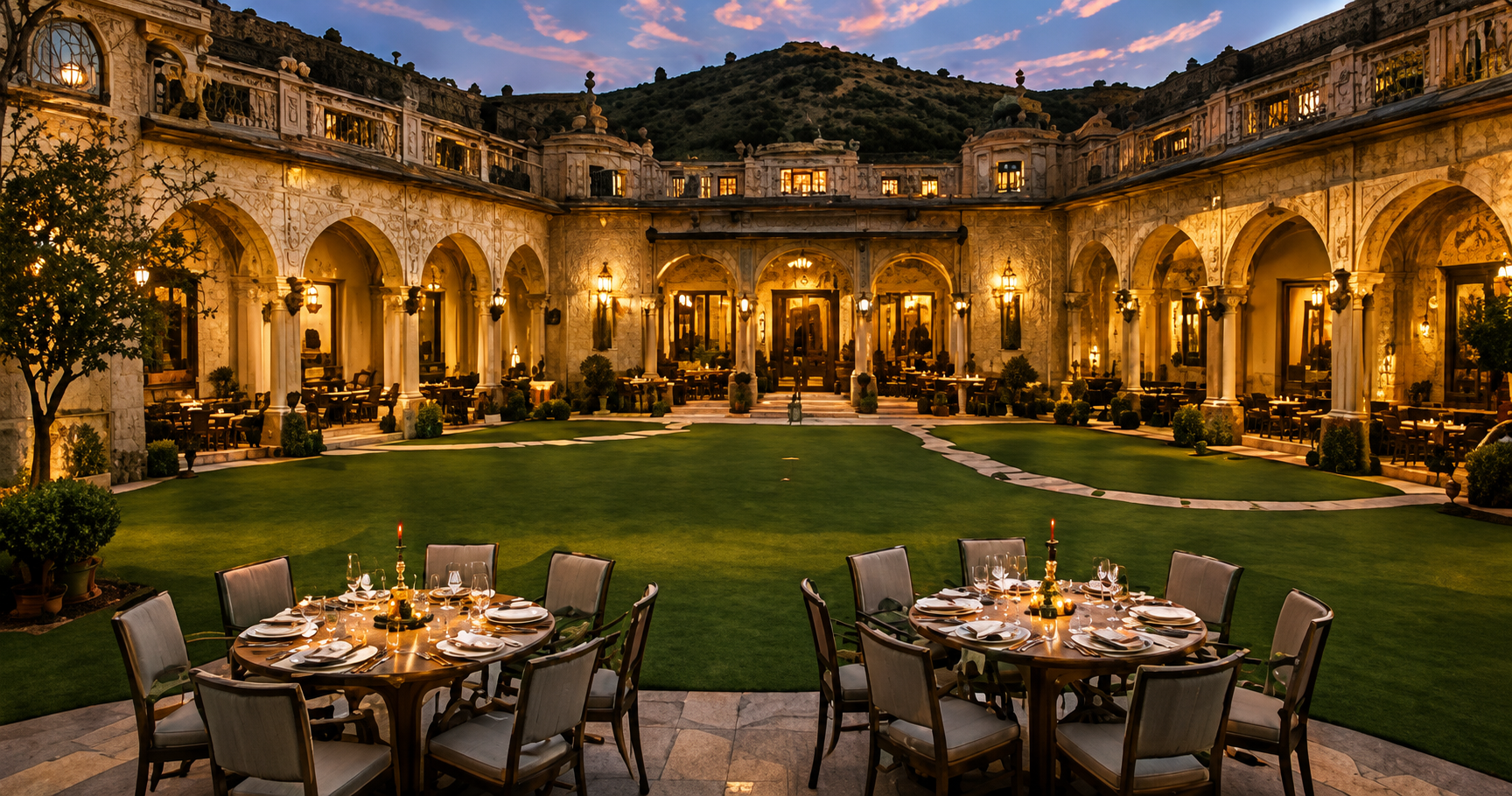 Courtyard Lawn Evening Celebration